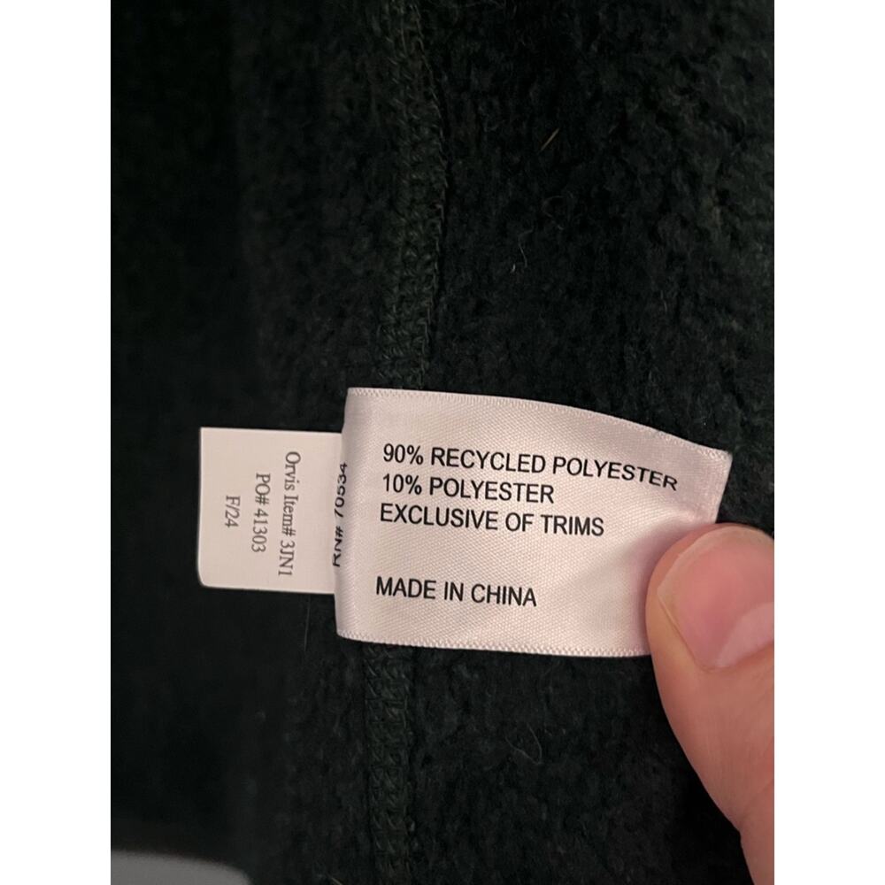 Orvis Sweater Knit Zip-Front Fleece Vest - Picture 3 of 3